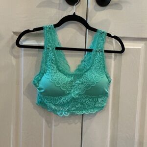 Zenana Outfitters Lace Camisole in Teal